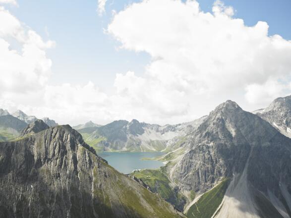 Blick vom Saulakopf zum Lünersee