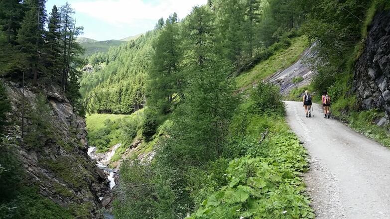 Aufstieg zur Sticklerhütte