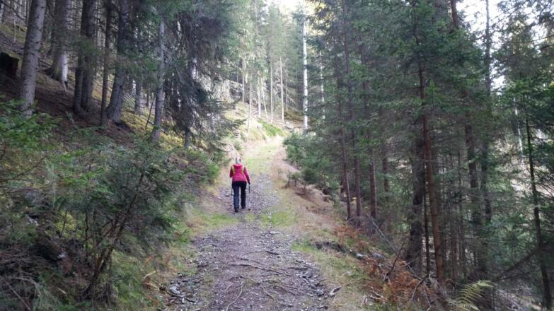 Aufstieg nach der Ruine