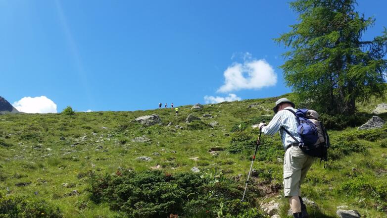 Anstieg zum Rosaninsee