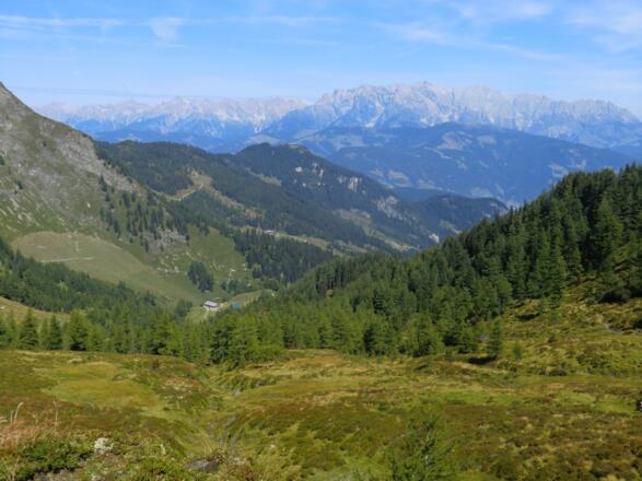 Blick zurück auf die Heinreichalm