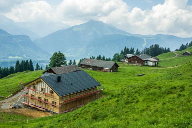 Blick auf das Vorsaäß Sonderdach