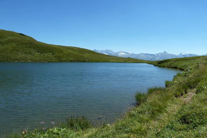 Blick vom westlichen Seeufer