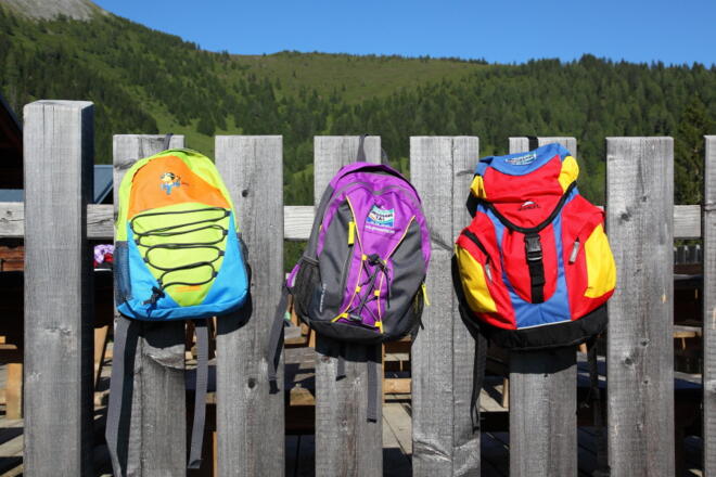 Wanderer auf der Unterwandalm