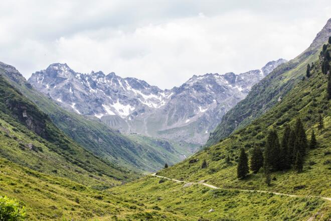 Blick Richtung Tübinger Hütte