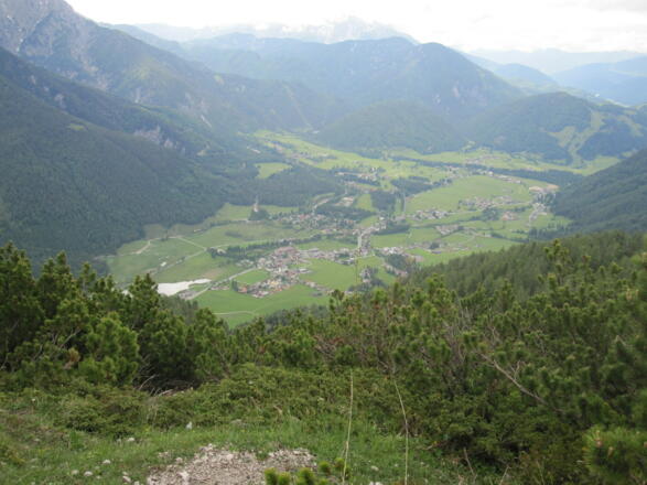 Blick nach St. Ulrich a.P. vom Kirchberg / Schafelberg