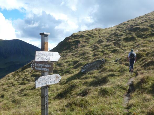 Unterhalb des Tristkogels