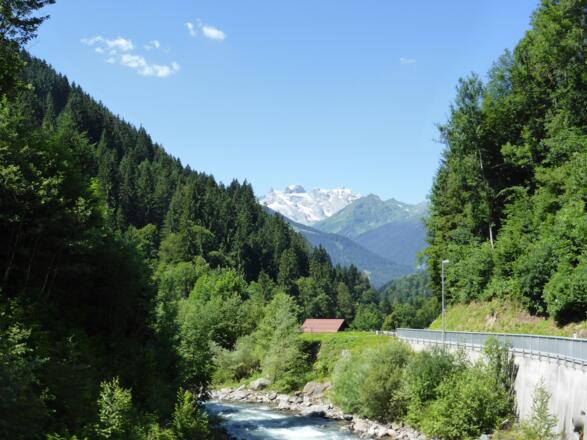 Blick auf die Drei Türme im Rätikon