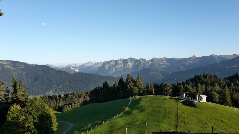 Blick in die Bergwelt des Bregenzerwaldes