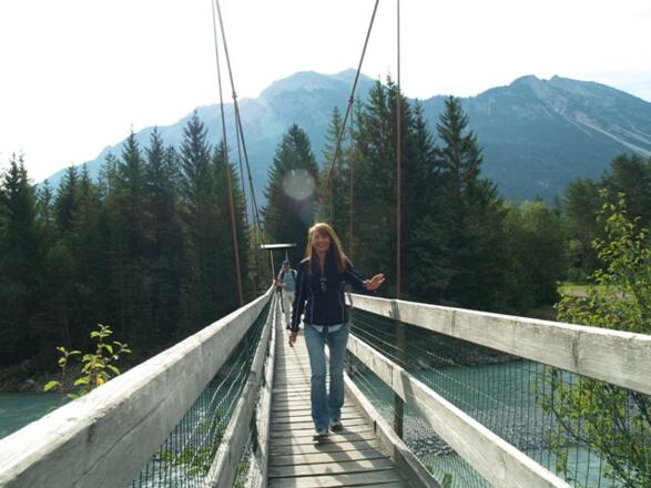 Hängebrücke bei Forchach