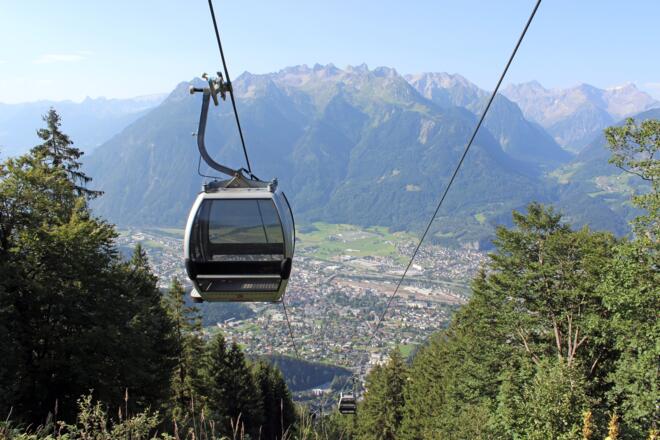 Blick vom Muttersberg auf Bludenz/Nüziders