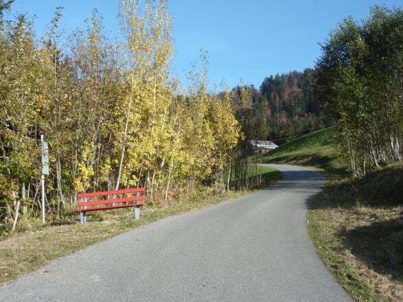Sagentafel M4 in Greban oberhalb von Alberschwende