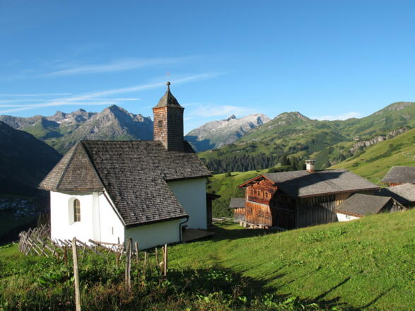 Bürstegg, die ehemals höchste ganzjährig bewohnte Siedlung in Vorarlberg