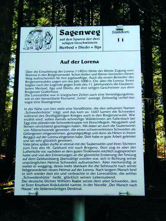 Sagenwegtafel Lorena