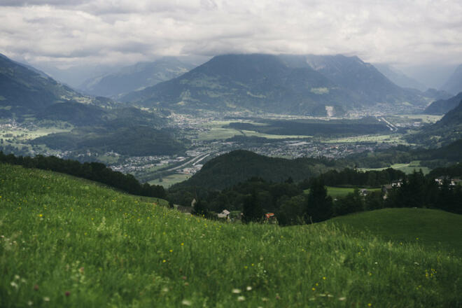 Blick in den Walgau (c) Dominic Berchtold / Vorarlberg Tourismus