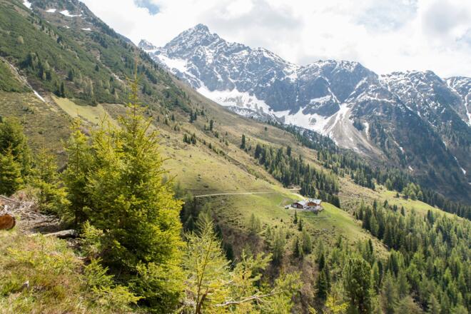 Blick zur Acherbergalm Hochoetz