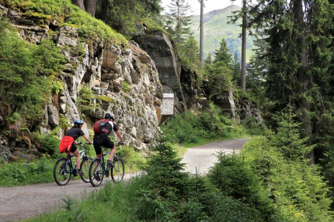 Biken auf dem Kristberg
