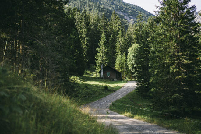 auf dem Herrenweg durchs Galinatal  (c) Dominic Berchtold / Vorarlberg Tourismus