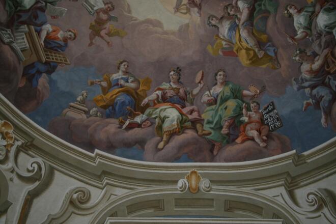 Admont, Stiftsbibliothek, Wandmalerei