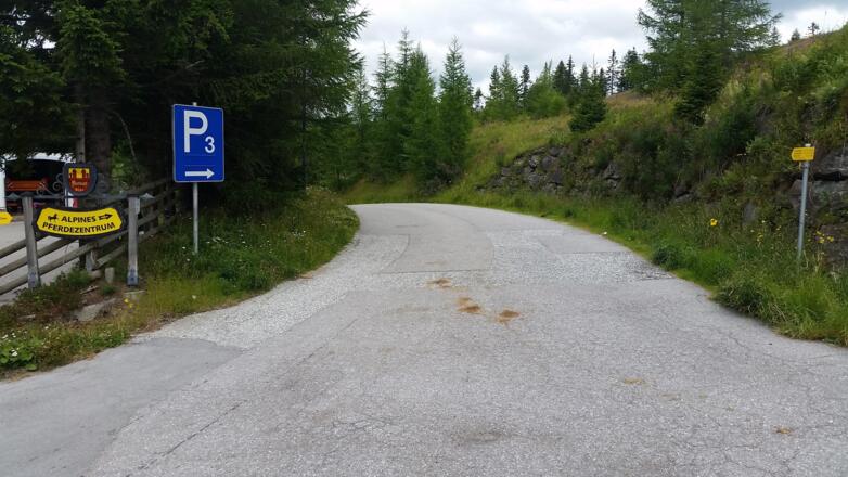Kreuzung wo die Gontalrunde auf den Aineck eingeht