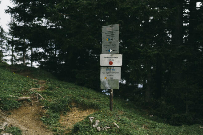 Wegbeschilderung  (c) Dominic Berchtold / Vorarlberg Tourismus