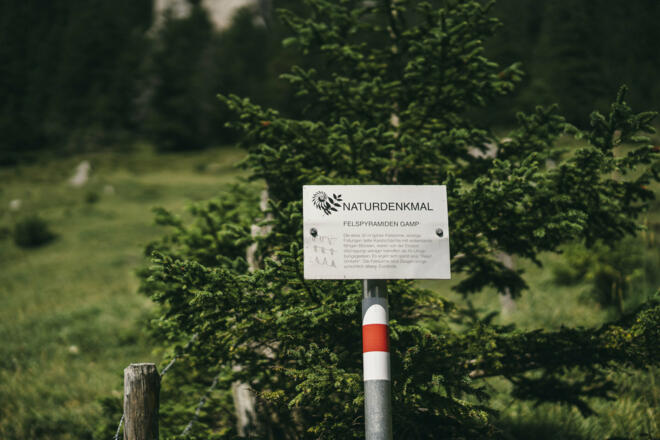 Felspyramiden bei Gamp  (c) Dominic Berchtold / Vorarlberg Tourismus