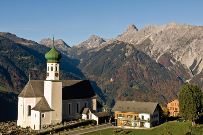 Zentrum von Bartholomäberg