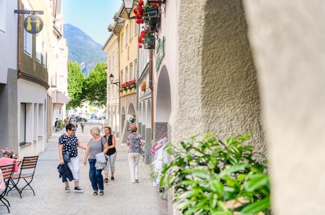 Fußgängerzone in der Werdenbergerstraße