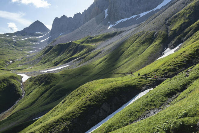 Weg zur Raukopfscharte (c) Lucas Tiefenthaler / Vorarlberg Tourismus
