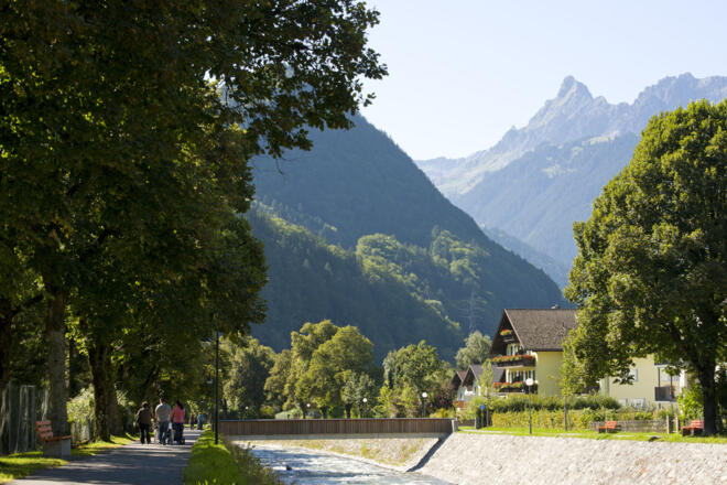 Litzpromenade Schruns mit Zimba