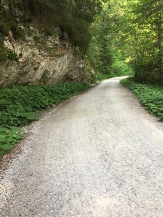 Fahrstraße Richtung Füssener Hütte