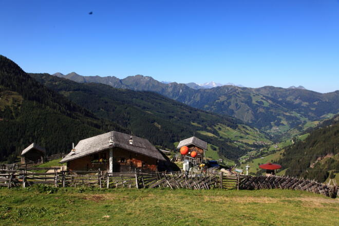 Herrliche Aussicht auf der Weißalm