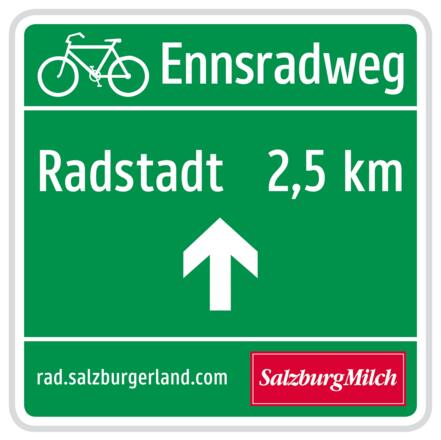 Enns-Radweg Beschilderung