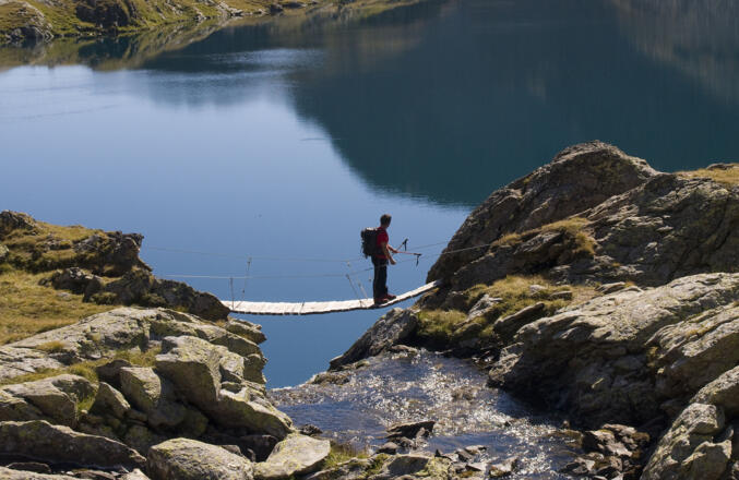 Hängebrücke am Wangenitzsee