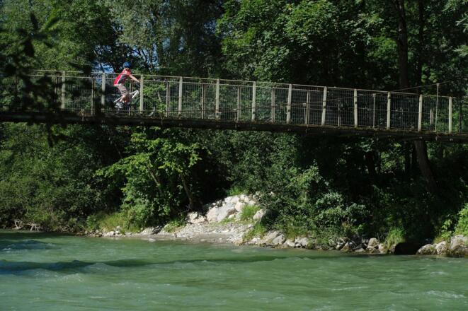 Der Ennsradweg hat auch seine abenteuerlichen Seiten