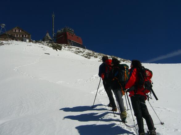 Gipfelanstieg zum Sonnblick mit dem Zittelhaus