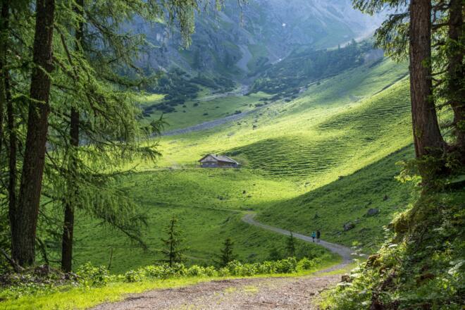 Auf dem Weg zur Setschalpe
