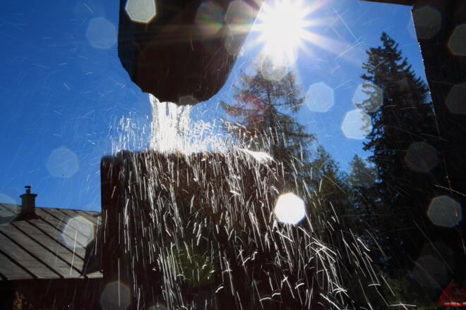 Wasserrad auf der Igltalalm