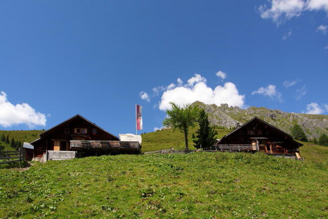 Draugsteinalmen - Steinmannhütte und Schrambachhütte