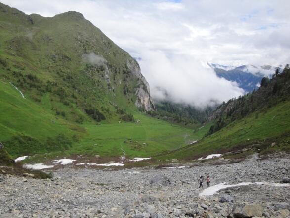 Der Obstanser Boden von oben gesehen