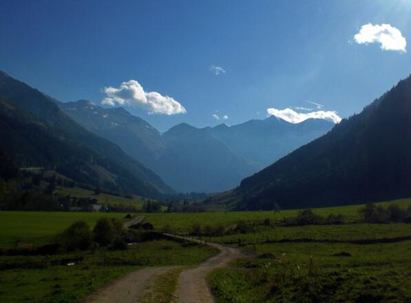 Wölflerweg -  Blick Ferleiten Mautstelle