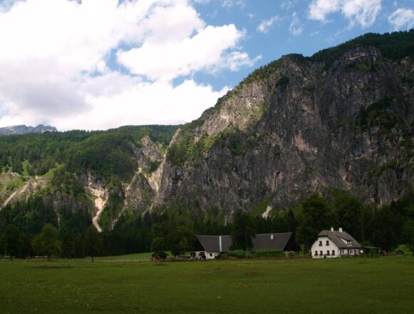 Polsterstüberl 618m, wieder im Tal.
