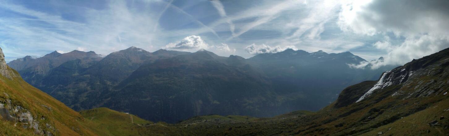 Panorama Richtung Edelweißspitze und Kendlkopf
