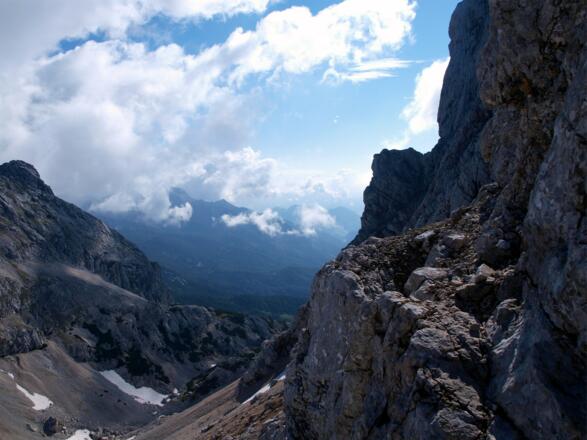Am Klettersteig Blick ins Tal, Osten