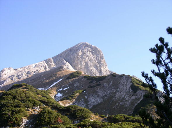 Das Ziel im Blick, von der langen Gasse.