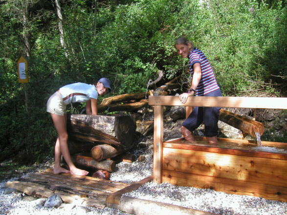 Erfrischende Kneippanlage am Höhenweg