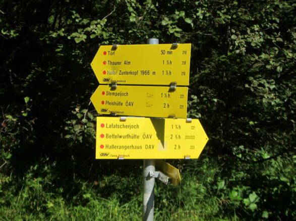 Die Beschilderung ist perfekt, die Orientierung daher einfach.