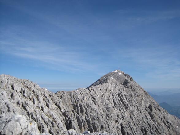 Der Kamm führt zum Gipfel des Großen Priel
