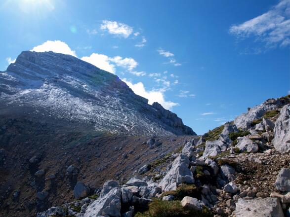 Ausstieg vom Klettersteig 2200m