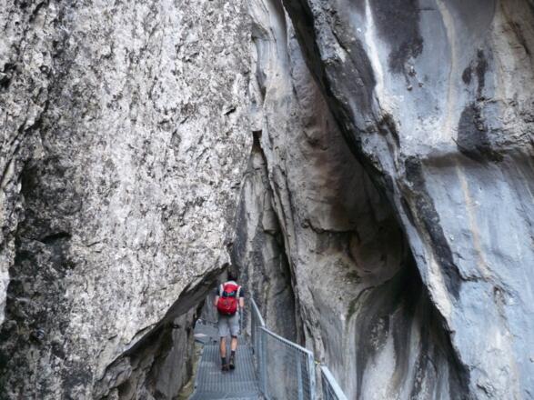 Die imponsante Schnanner Klamm.